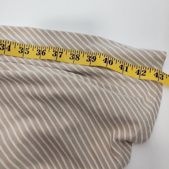 Cato Women's Beige and White Striped Stretchy Maxi Skirt in a Size Large - Picture 11 of 11